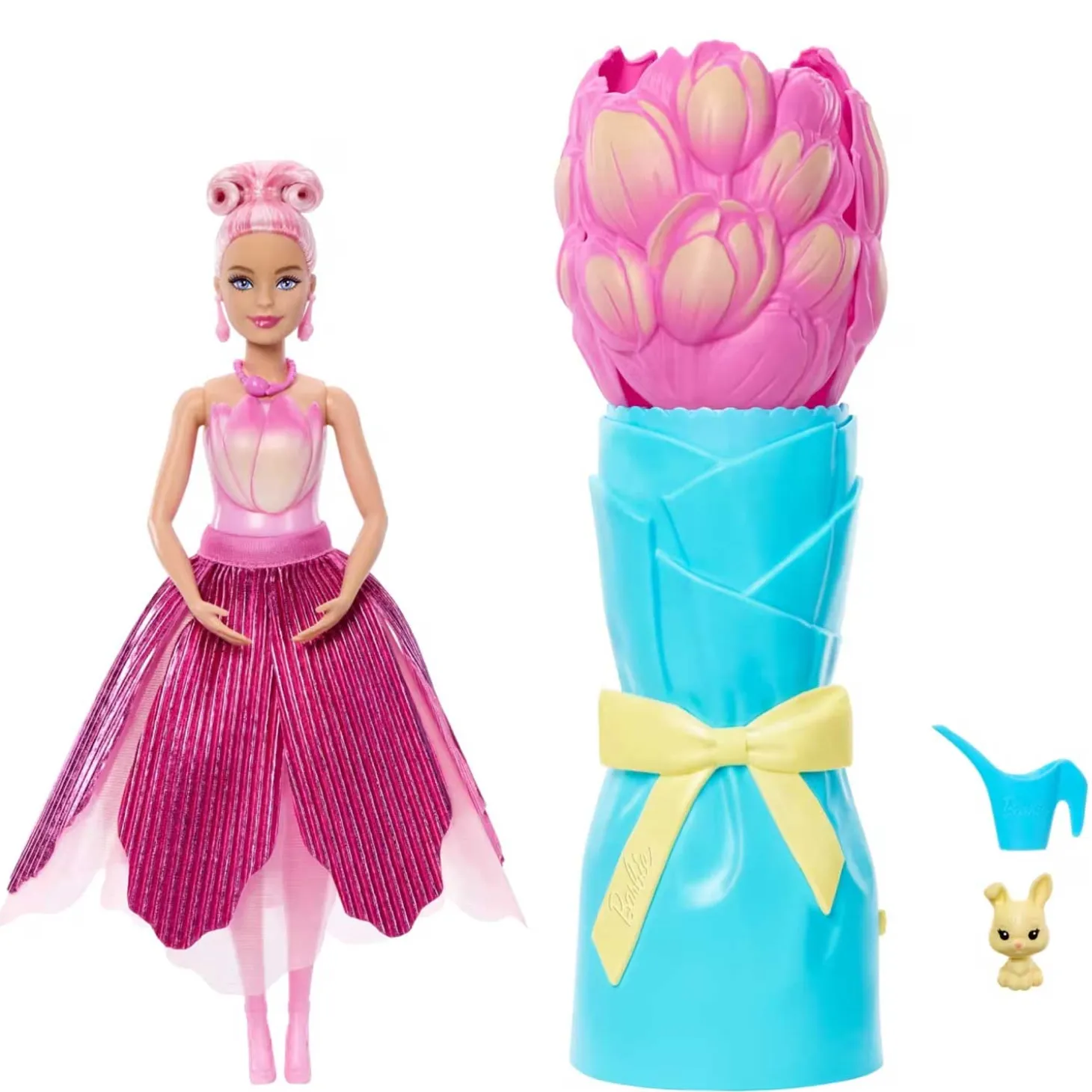 Barbie Flower Reveal Tulipano Rosa JMF57
