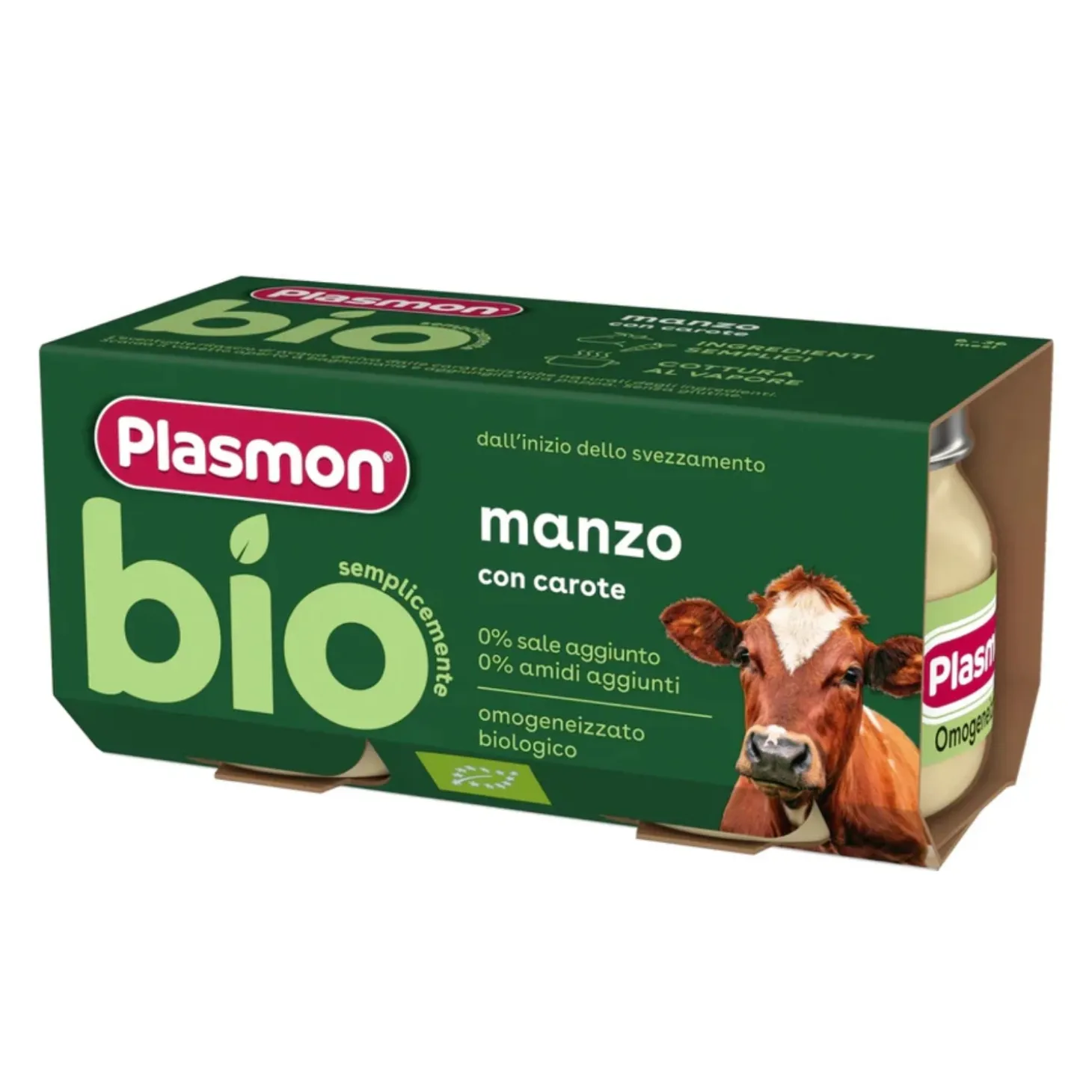 BIO Omogeneizzato Carne Manzo: Confezione 2x80 gr