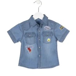 Camicia Jeans Manica Corta Baby Bimbo