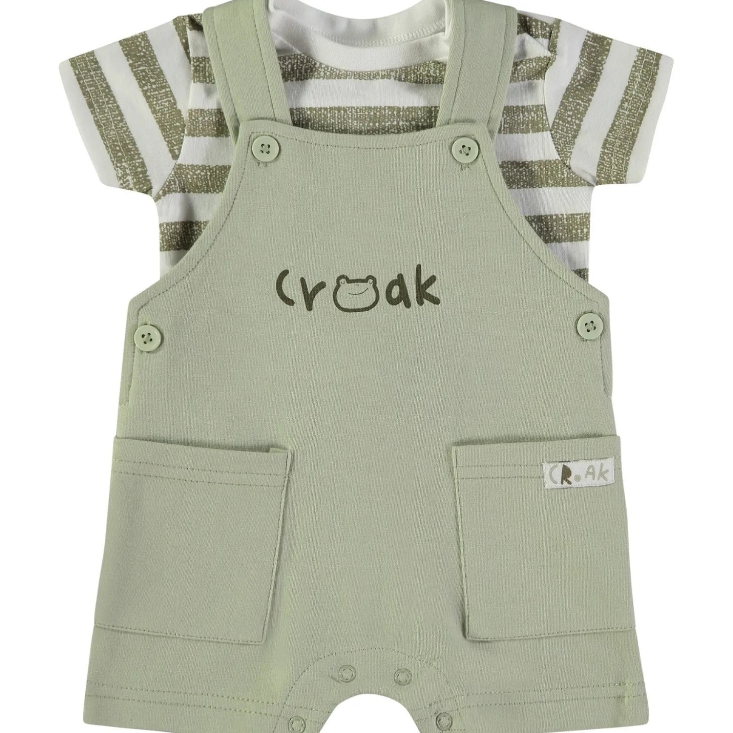 Completo Con Bretelle Kaki 160058