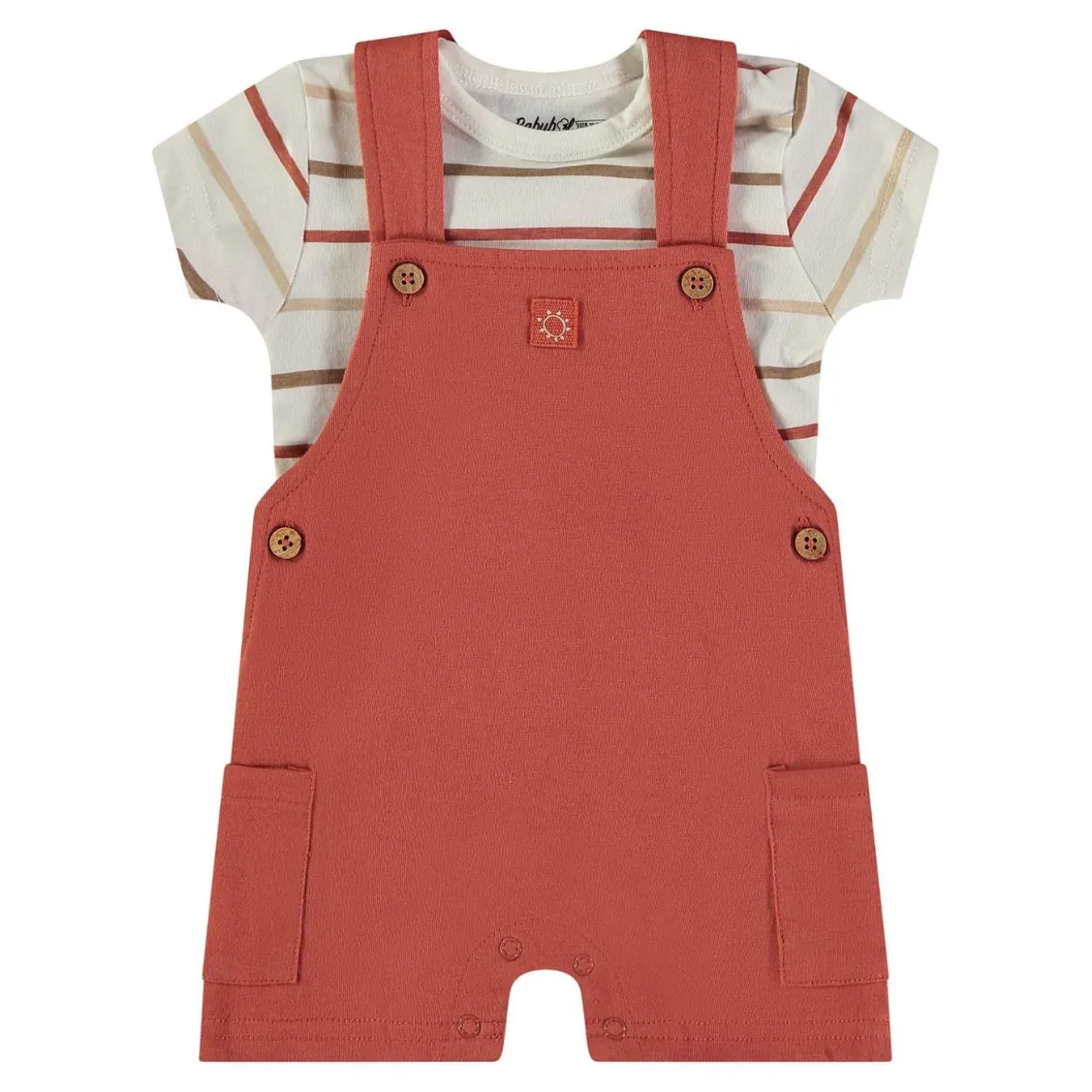 Completo 2 Pezzi Salopette Rosso 160451