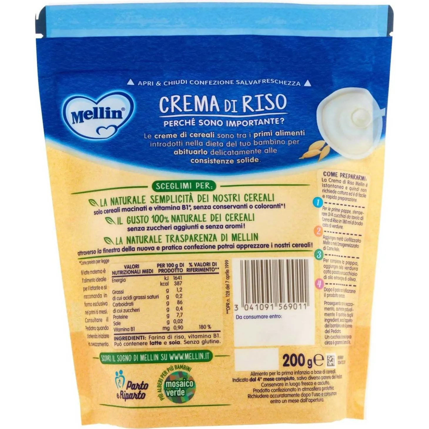 Crema Riso: Confezione 200 gr