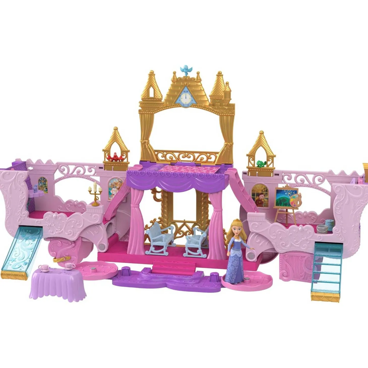 Disney Princess Playset 2in1: Castello Con Carrozza HWX17