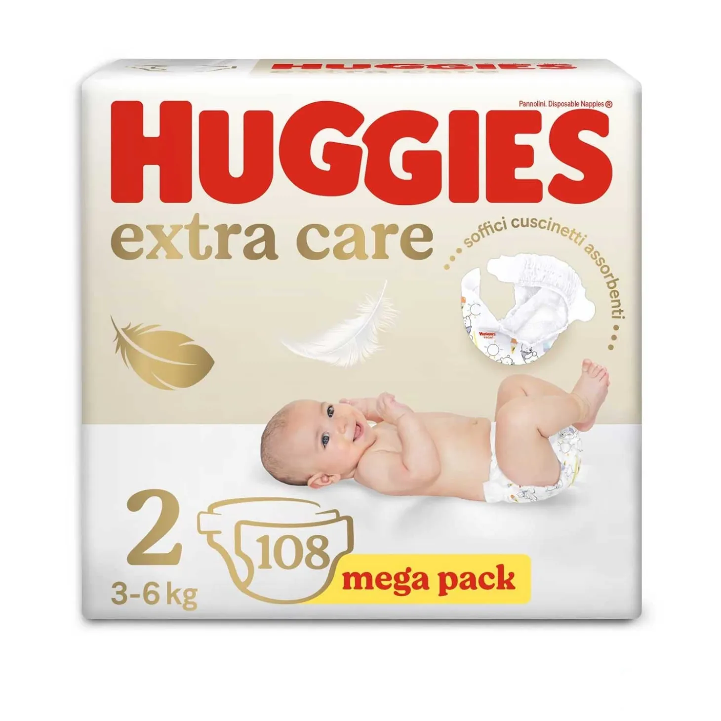 Extra Care Megapack Taglia 2 (104pz)