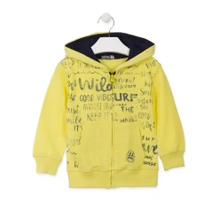 Felpa Gialla con Stampe Bambino Junior