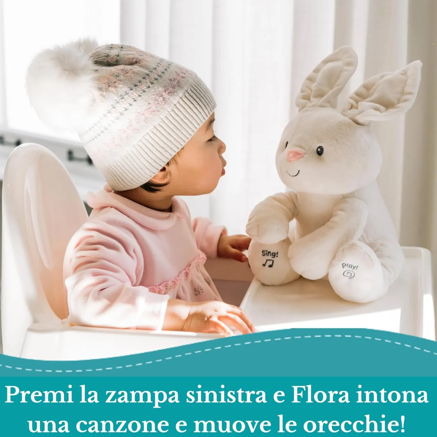 Flora Coniglietto Interattivo Parlante