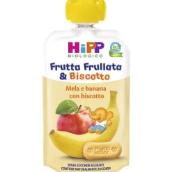 Frutta Frullata Mela E Banana Con Biscotto: Confezione 90 gr
