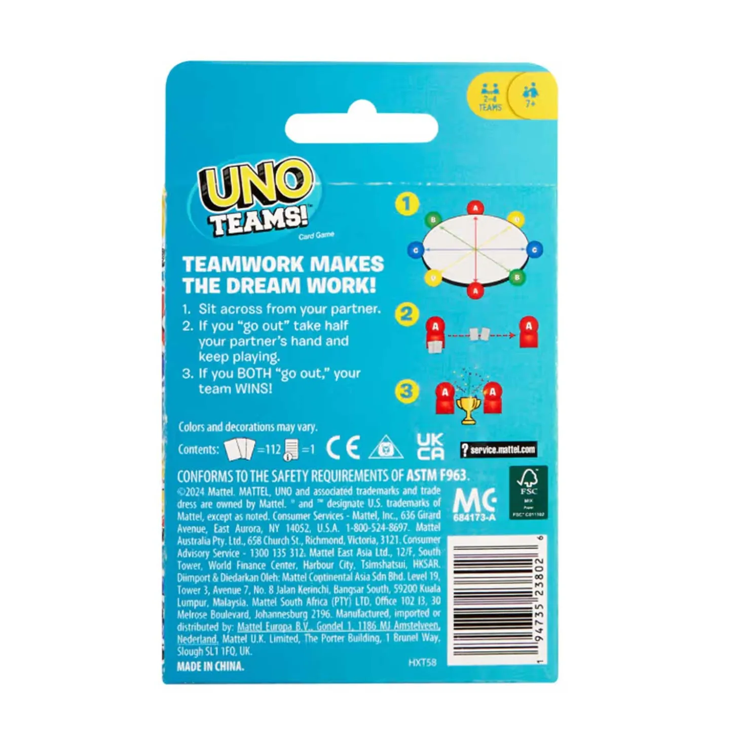 Games Uno Teams HXT58