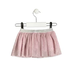 Gonna Rosa in Tulle Baby Bambina