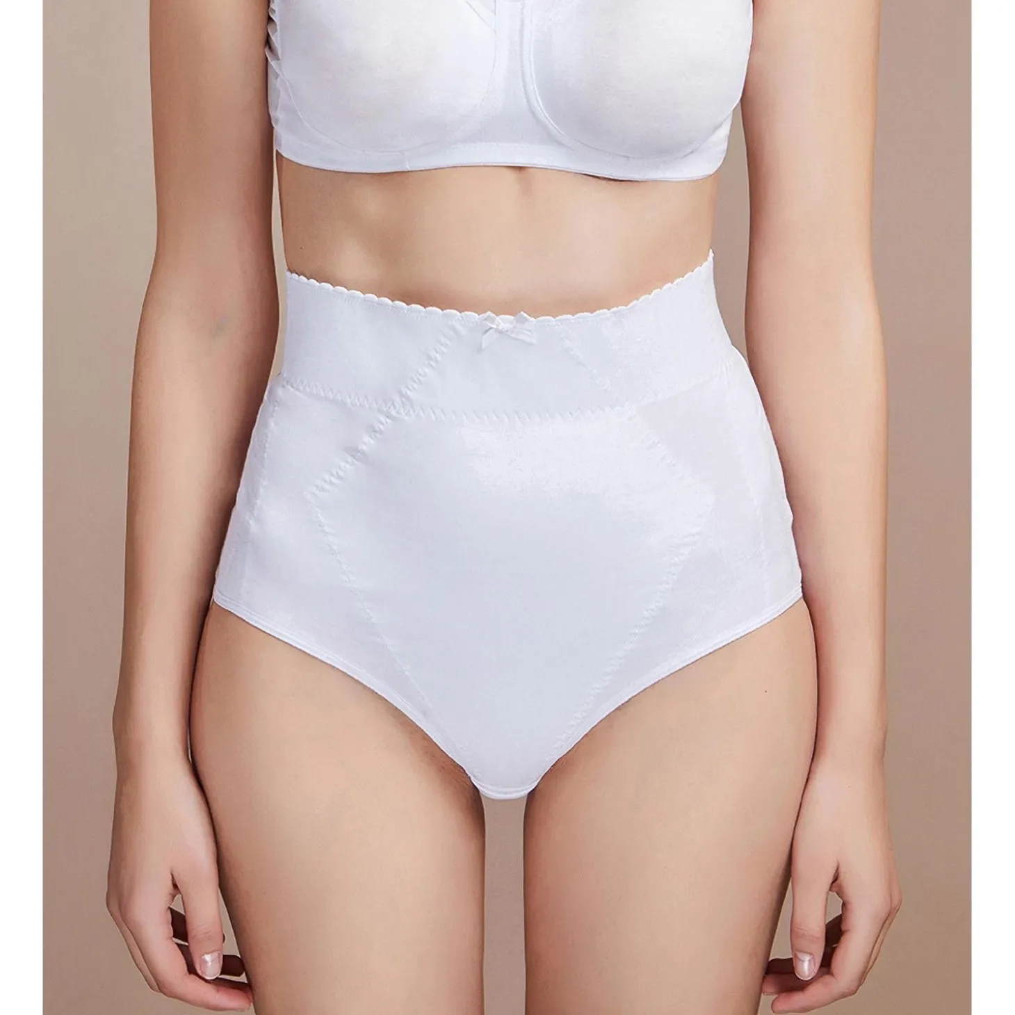 Guaina Post Parto Contenitiva In Cotone Bianco