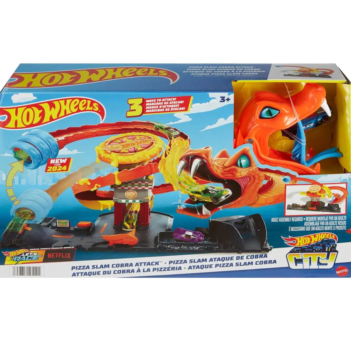 Hot Wheels City Attacco Del Cobra In Pizzeria HTN81