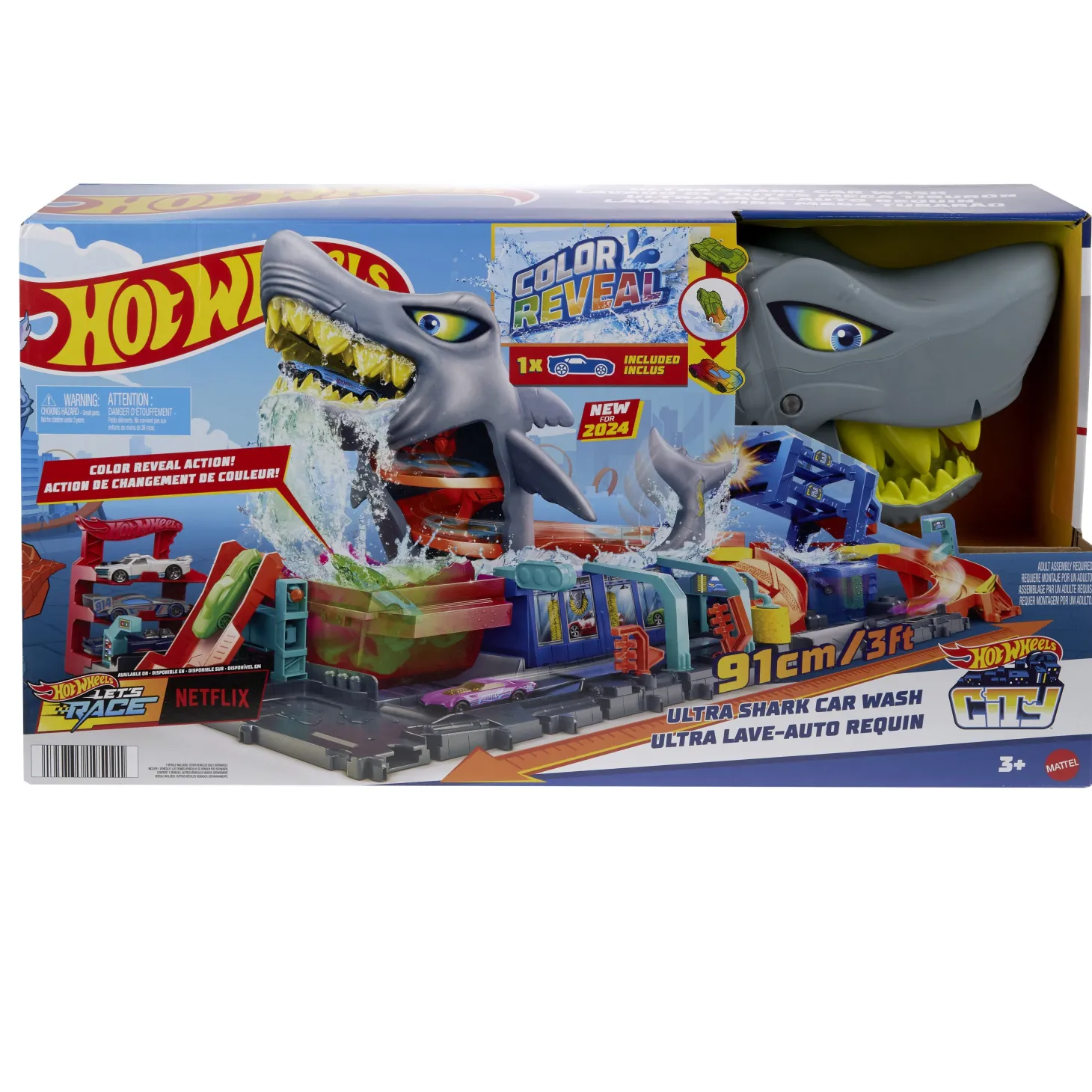 Hot Wheels City Autolavaggio Mega Squalo HTN82
