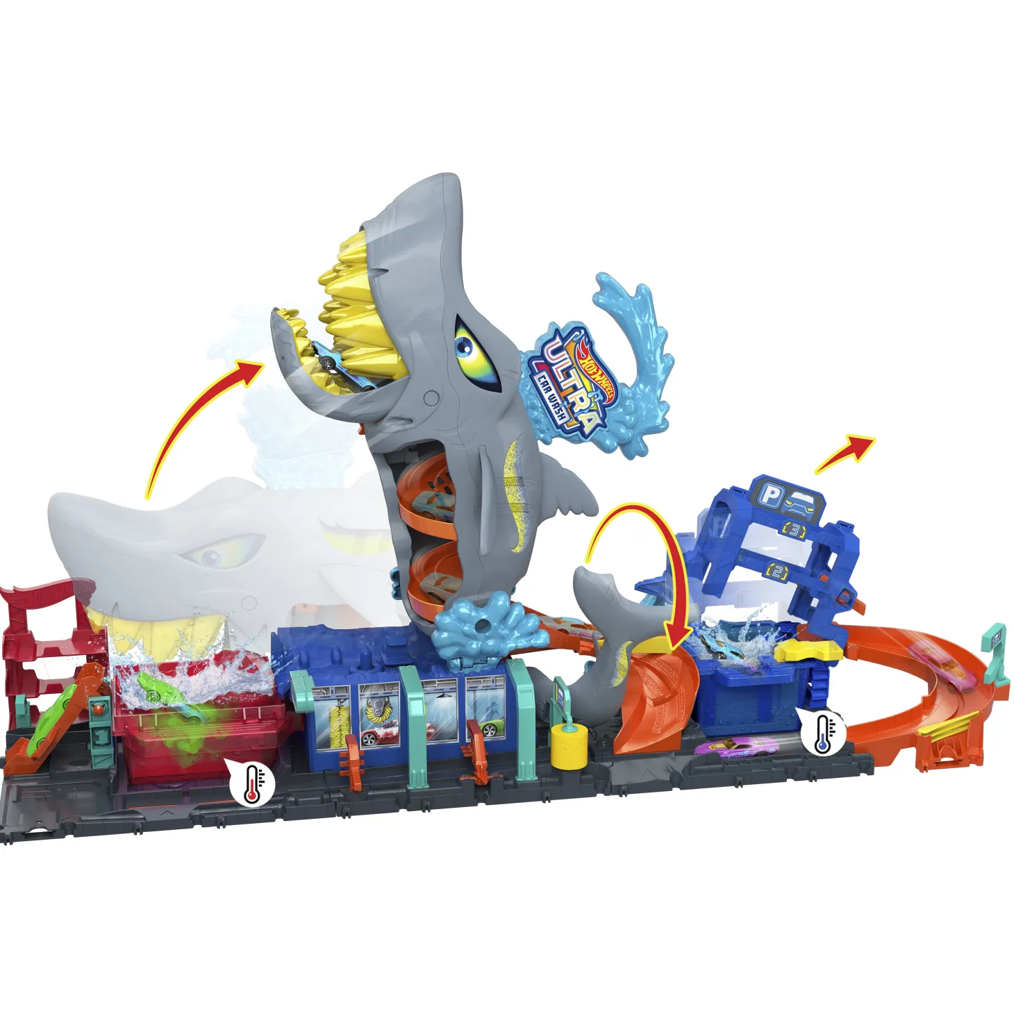 Hot Wheels City Autolavaggio Mega Squalo HTN82