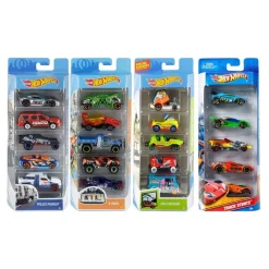 Hot Wheels Confezione 5 Veicoli Assortiti 1806