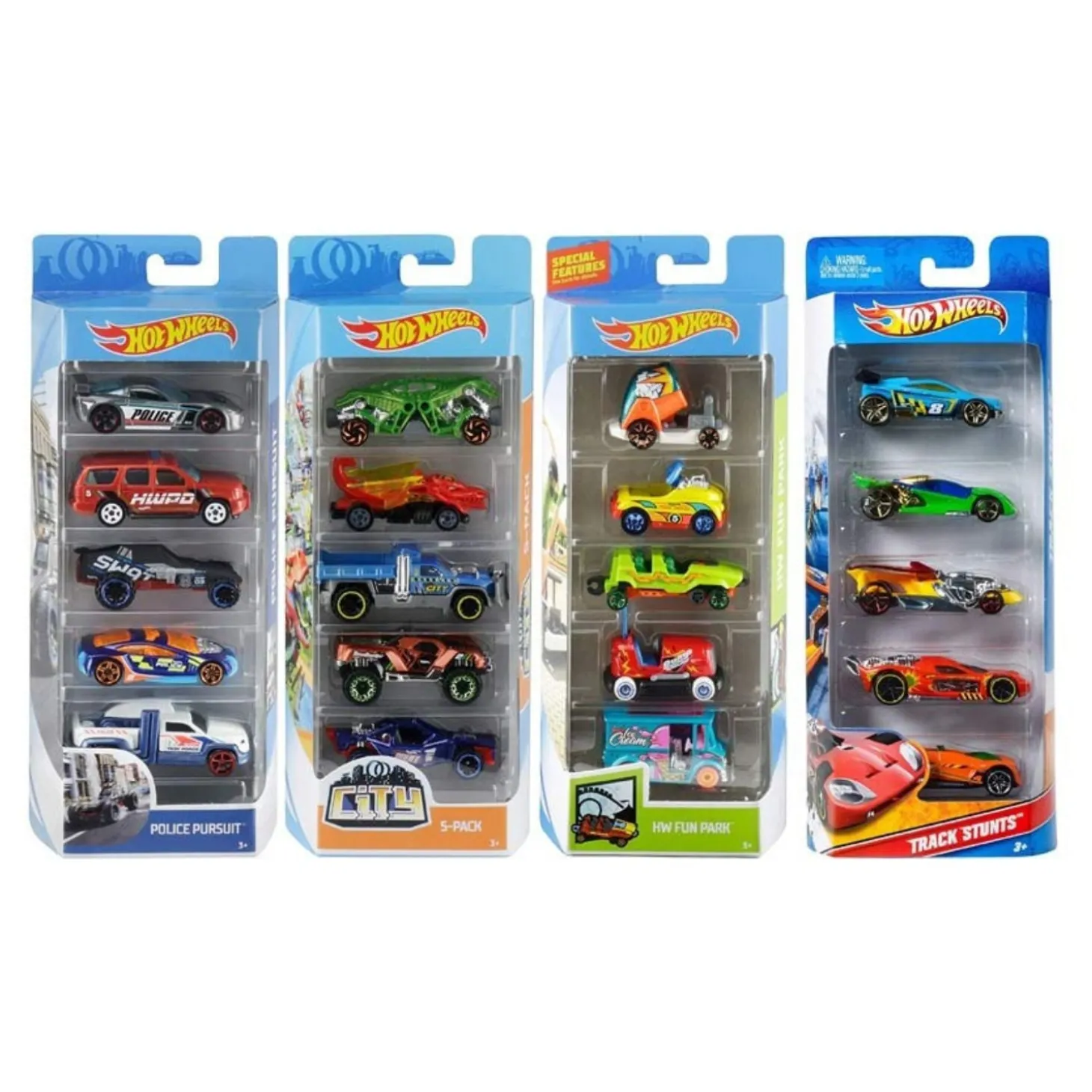 Hot Wheels Confezione 5 Veicoli Assortiti 1806