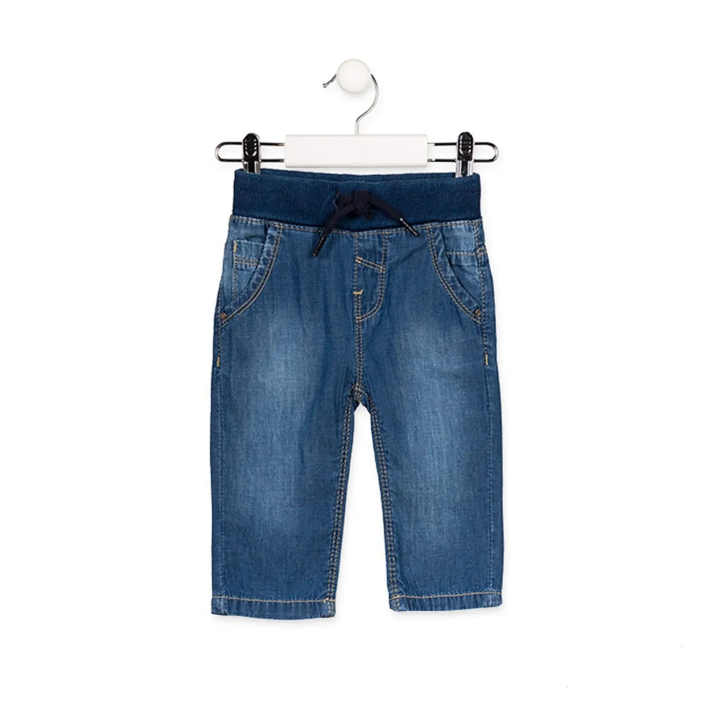 Jeans Taglio Dritto con Elastico Baby Bambino