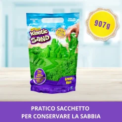Kinetic Sand: Sacchetto con 900Gr di Sabbia Cinetica Colorata