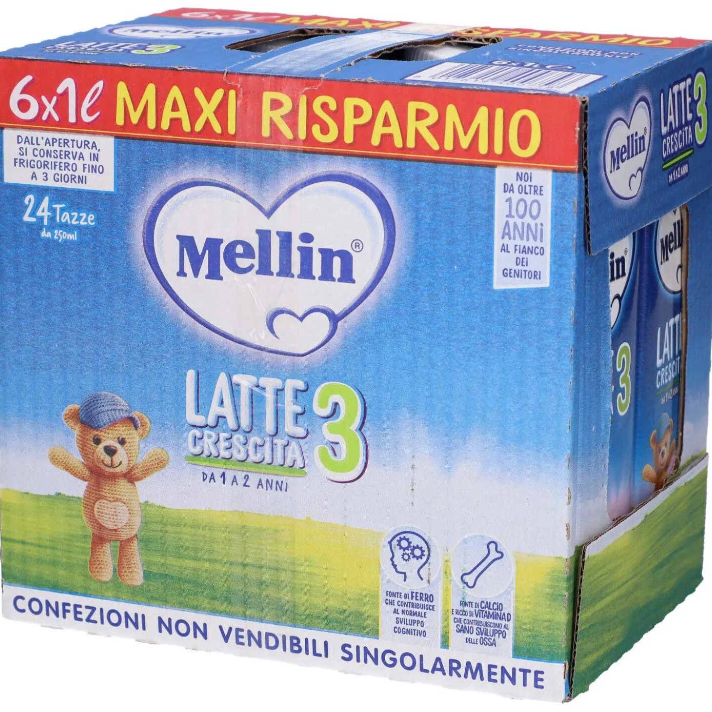 Latte Liquido 3: Confezione 6x1000 ML