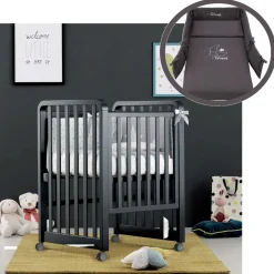 Lettino Glam 9 In 1 + Materasso + Completo Piumone Glam