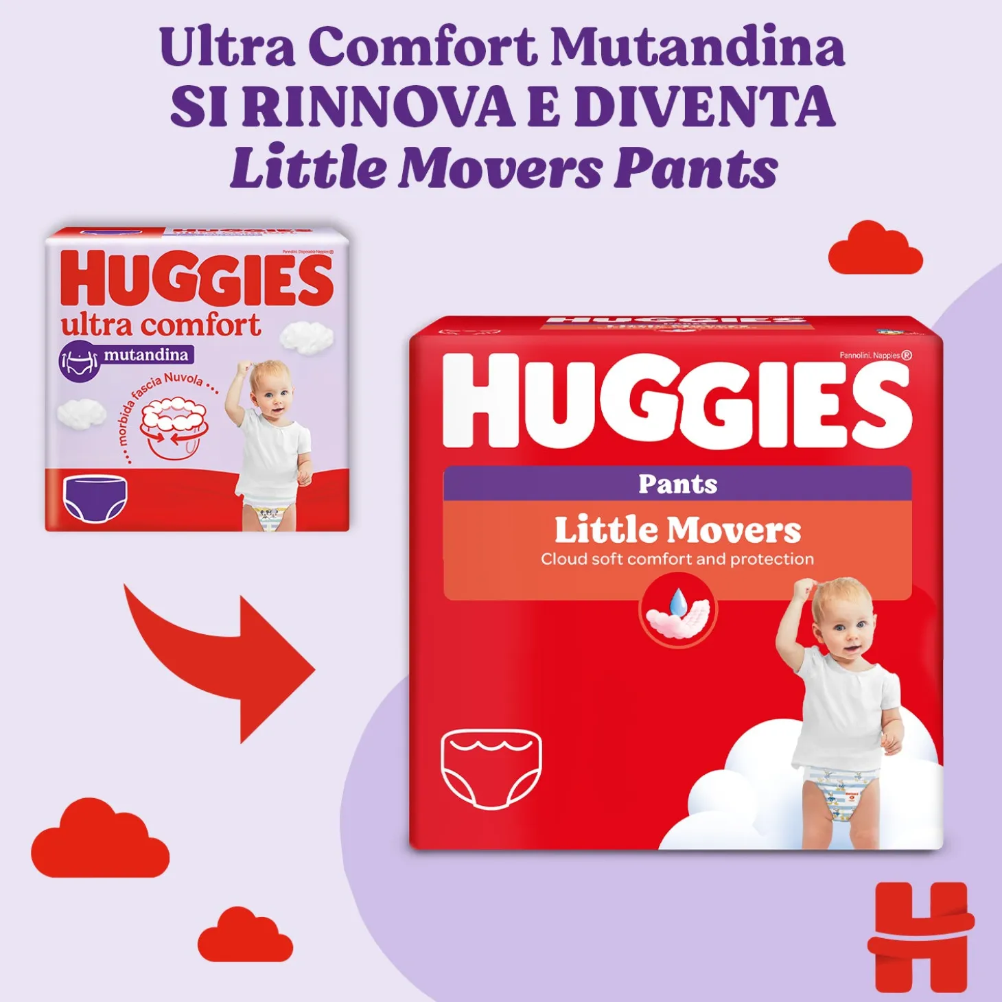 Little Movers Mutandina Megapack Taglia 4 (96pz)