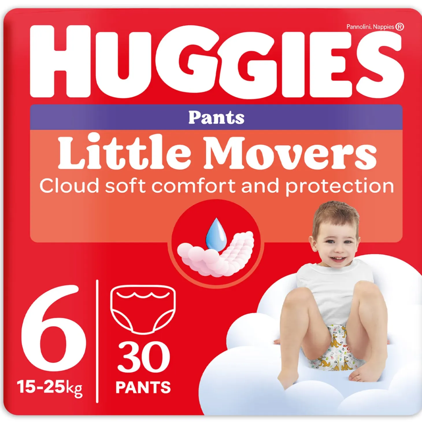 Little Movers Mutandine taglia 6 (30 pezzi)