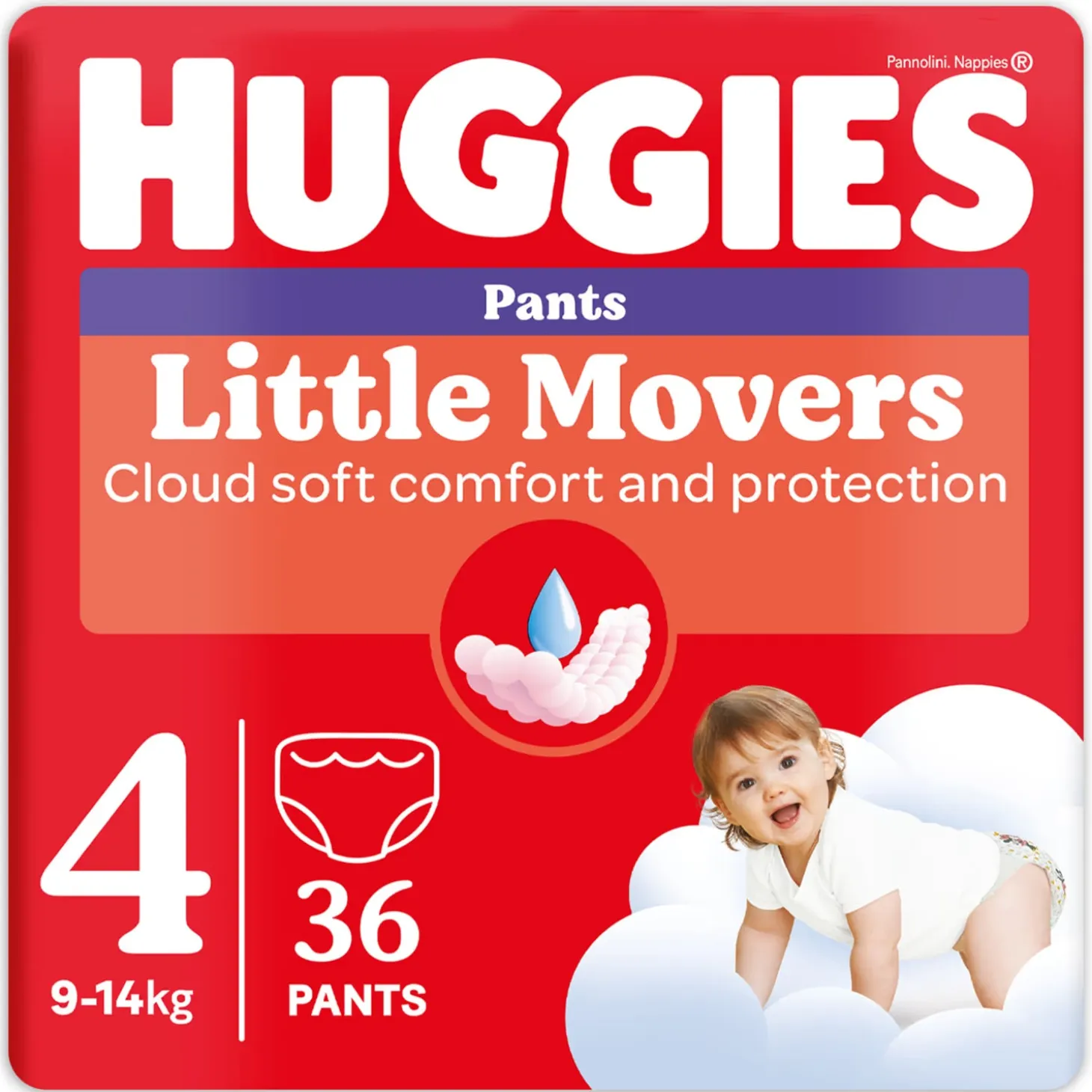Little Movers Mutandine taglia 4 (36 pezzi)