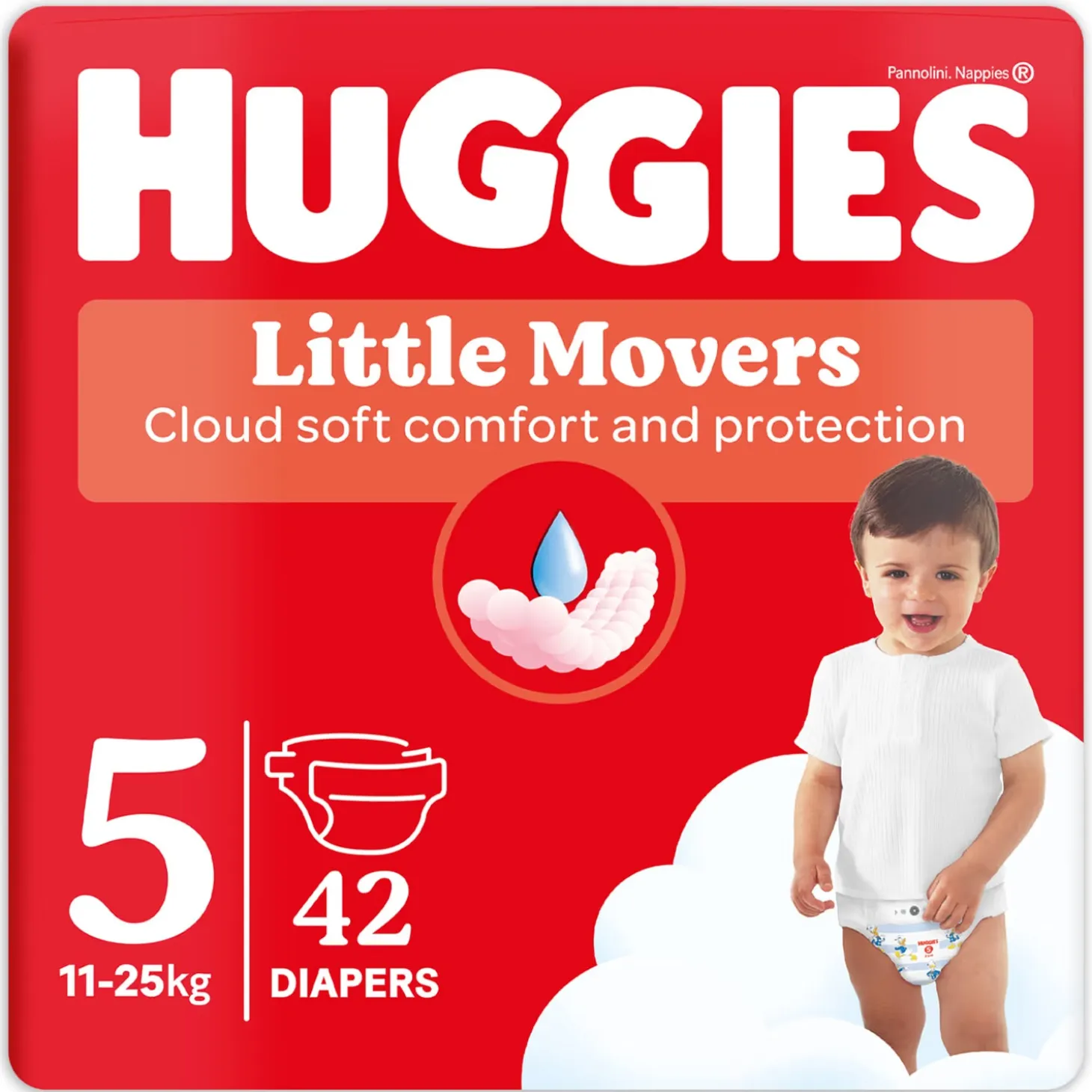 Little Movers Pannolini taglia 5 (42 pz)