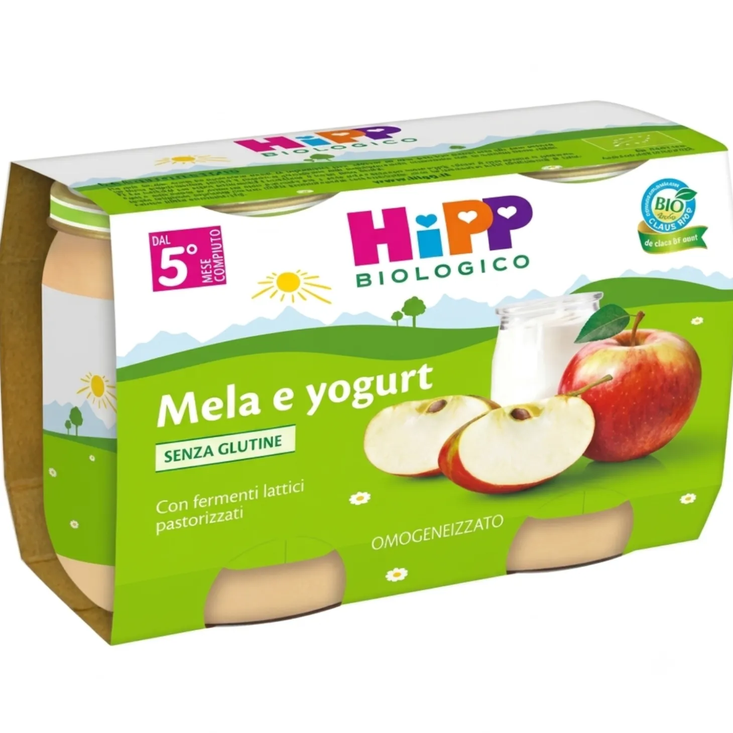 Merenda Base Frutta: Confezione 2x125 gr