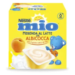 Merenda Lattea Albicocca: Confezione 4x100gr