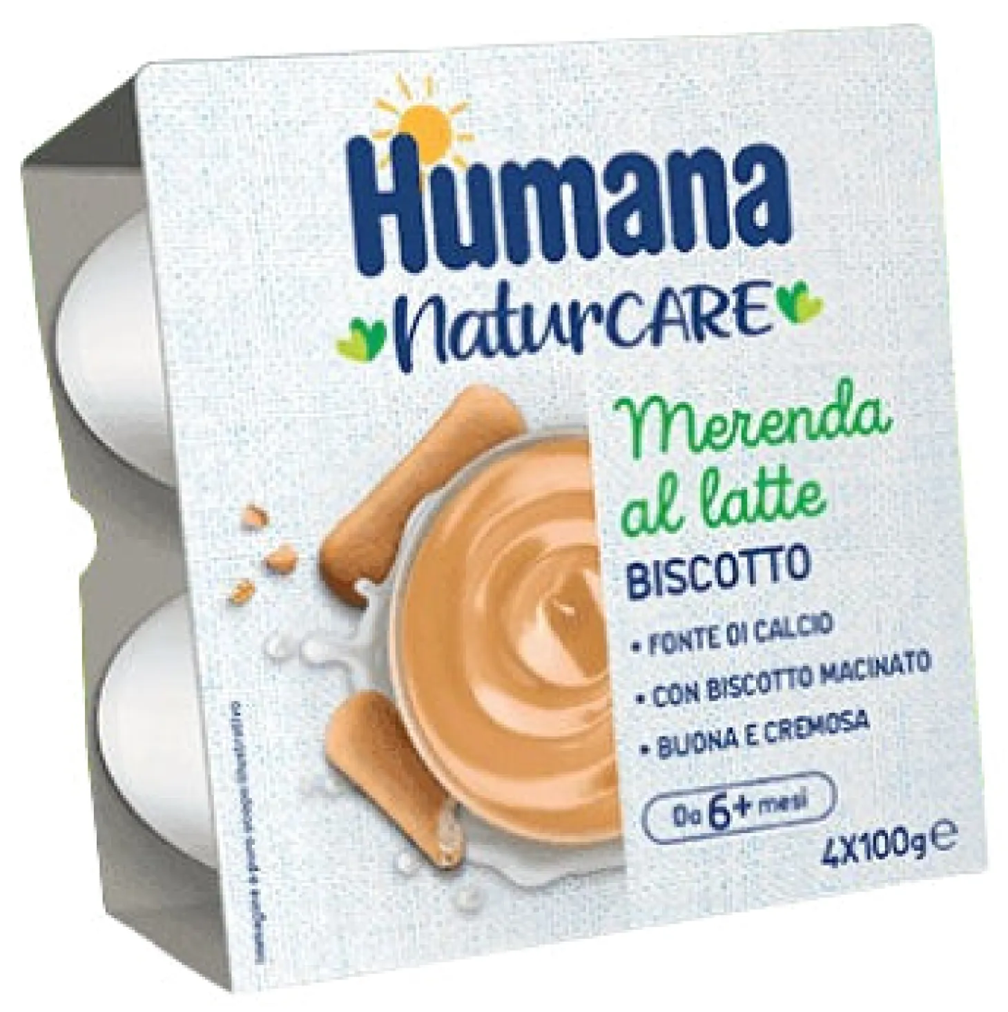 Merenda Latte Biscotto: Confezione 4X100 gr