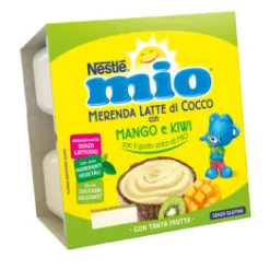 Merenda Latte Di Cocco Con Mango E Kiwi: Confezione 4 X 90 gr