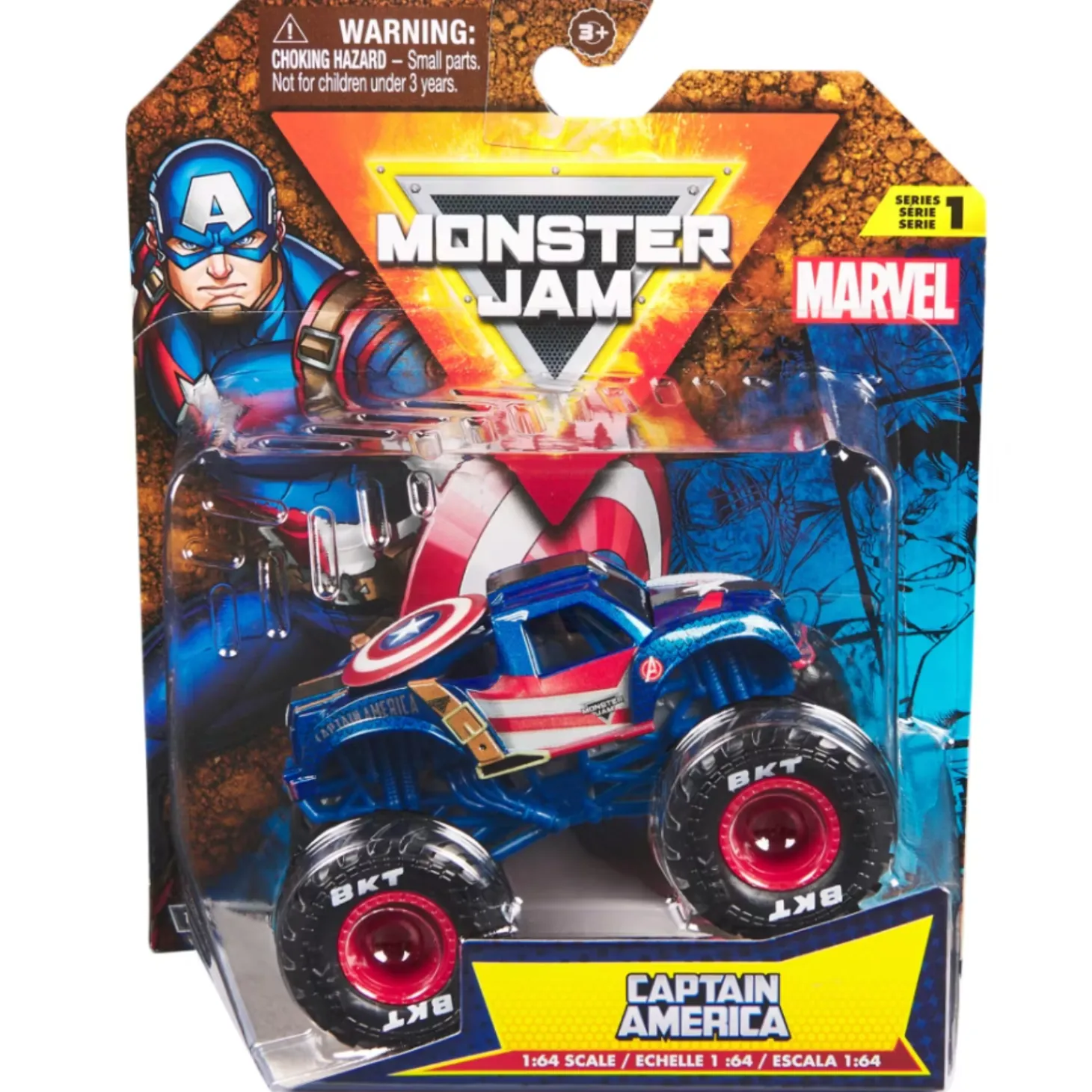 Monster Jam Veicoli Ufficiale Marvel Pack 1:64