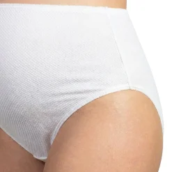 Mutanda Gestante in Cotone Piquet Bianco