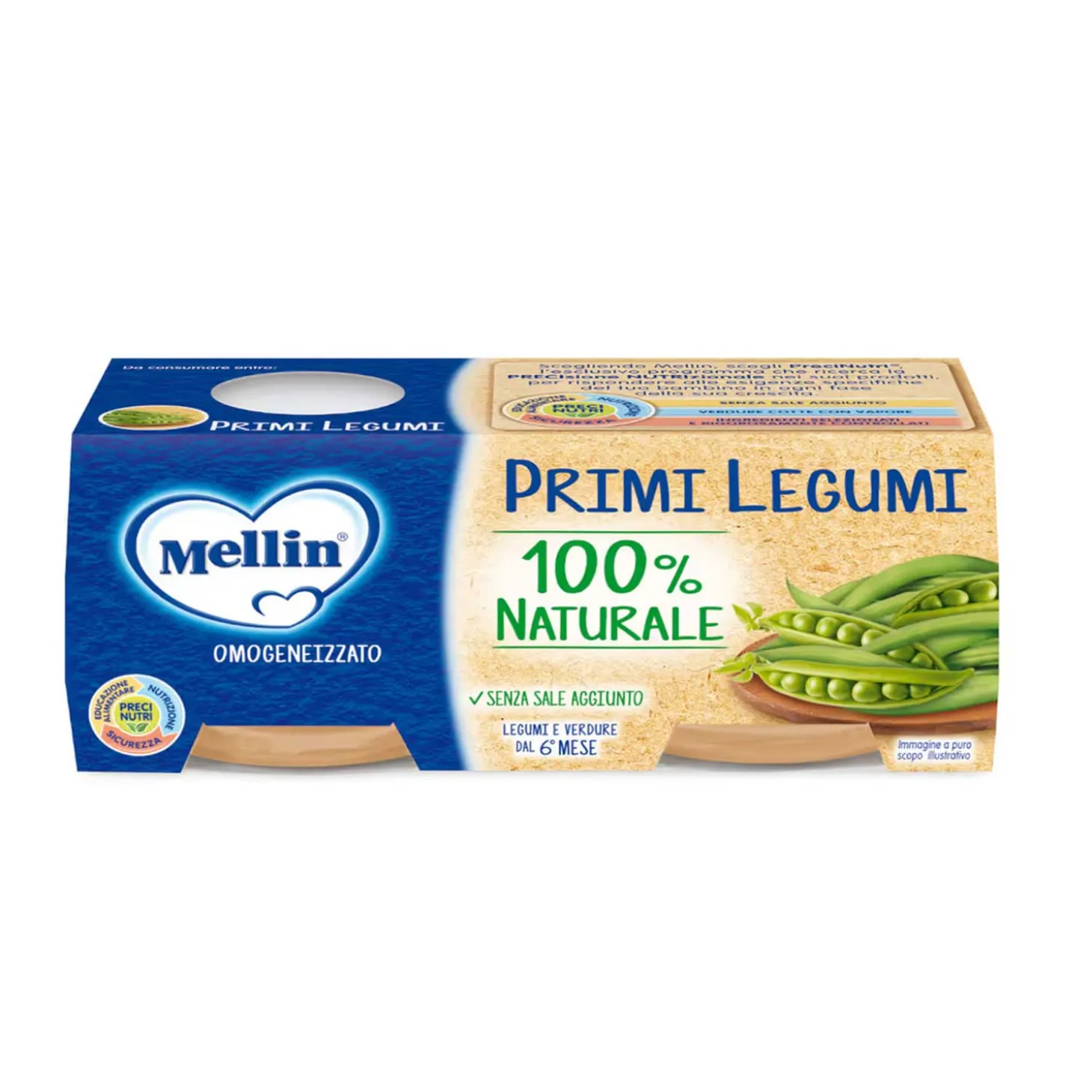 Omogeneizzati Primi Legumi: Confezione 2x80 gr