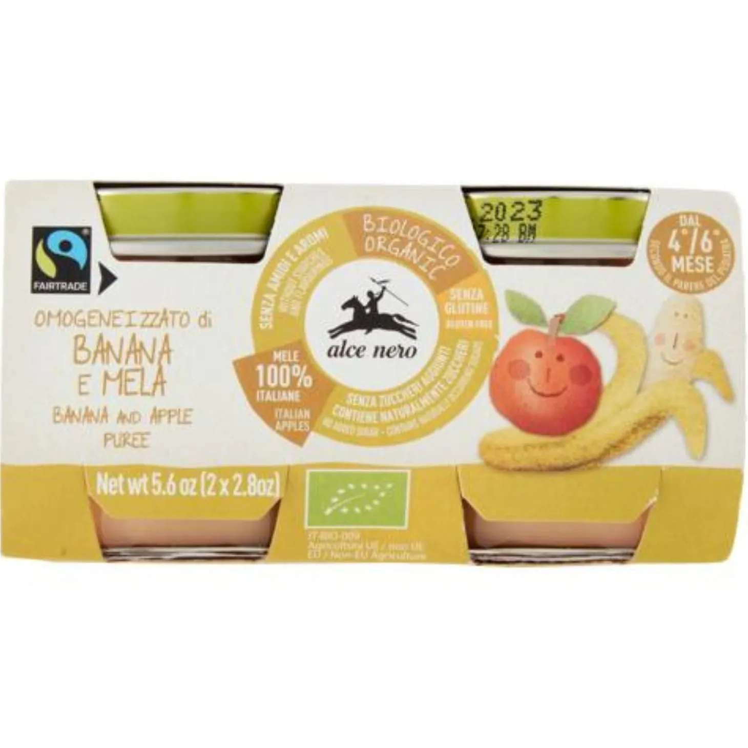Omogeneizzato Banana e Mela 2x80gr