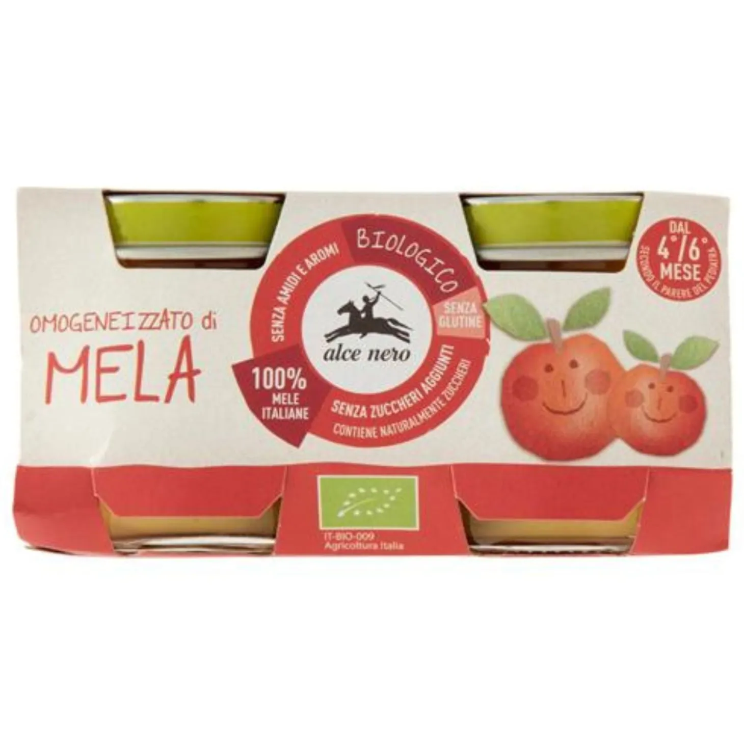 Omogeneizzato Biologico Frutta: Confezione 2x80 gr