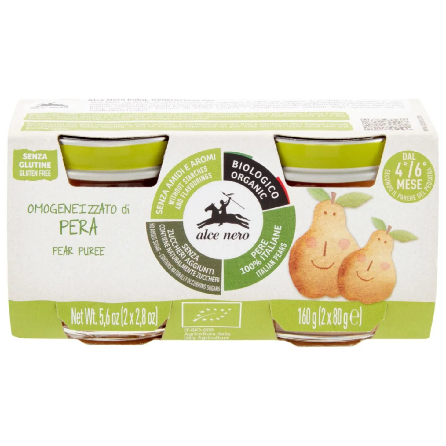 Omogeneizzato Biologico Frutta: Confezione 2x80 gr