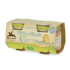 Omogeneizzato Biologico Trota e Verdure: Confezione 2x80 gr