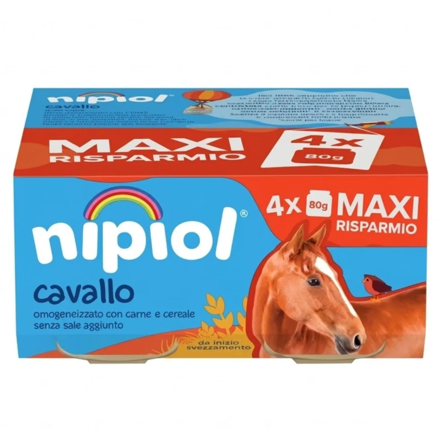 Omogeneizzato Carne Cavallo: Confezione 4x80 gr