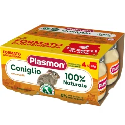 Omogeneizzato Carne Coniglio: Confezione 4x80 gr