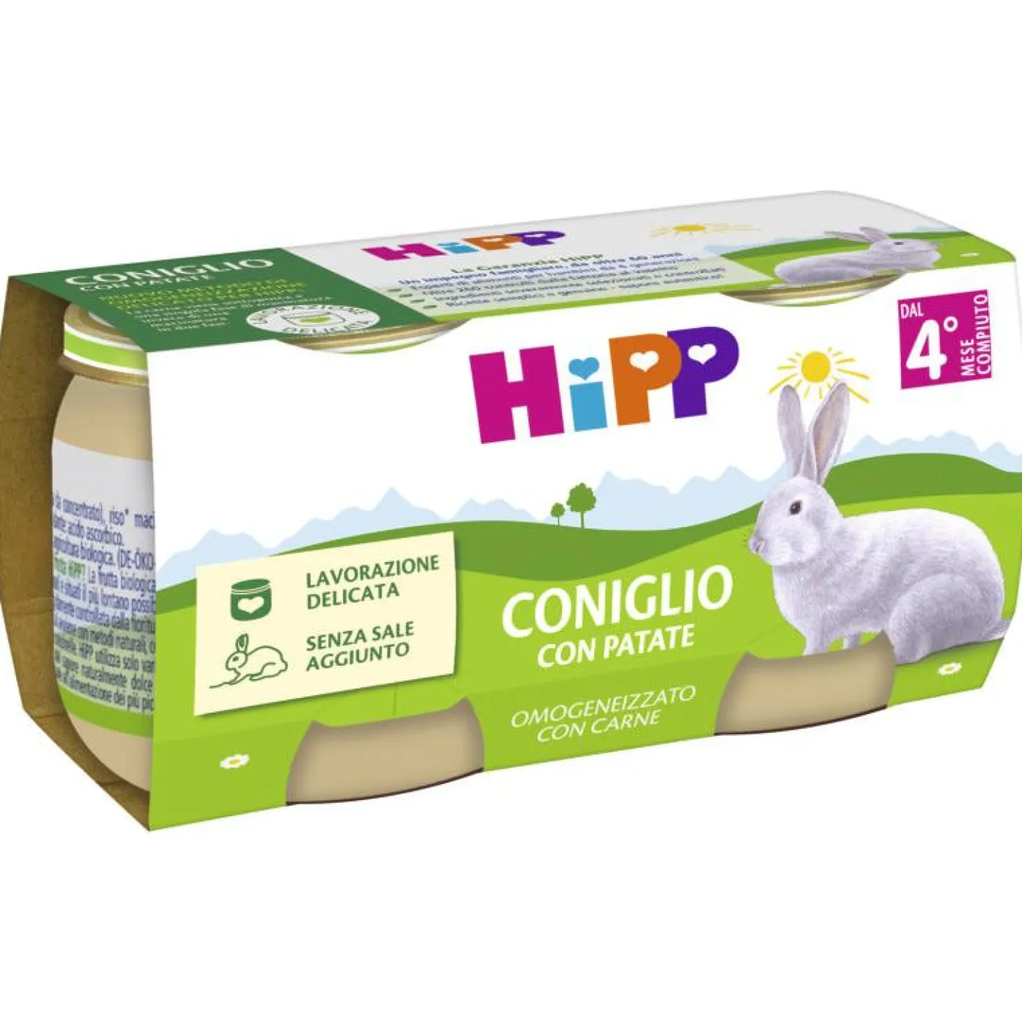 Omogeneizzato Carne Coniglio Con Patate: Confezione 2x80 gr