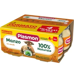 Omogeneizzato Carne Manzo: Confezione 4x80 gr