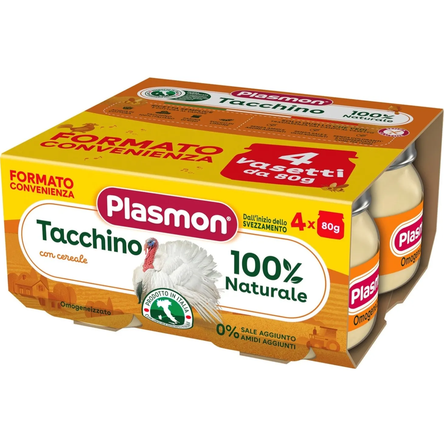 Omogeneizzato Carne Vitello: Confezione 4x80 gr