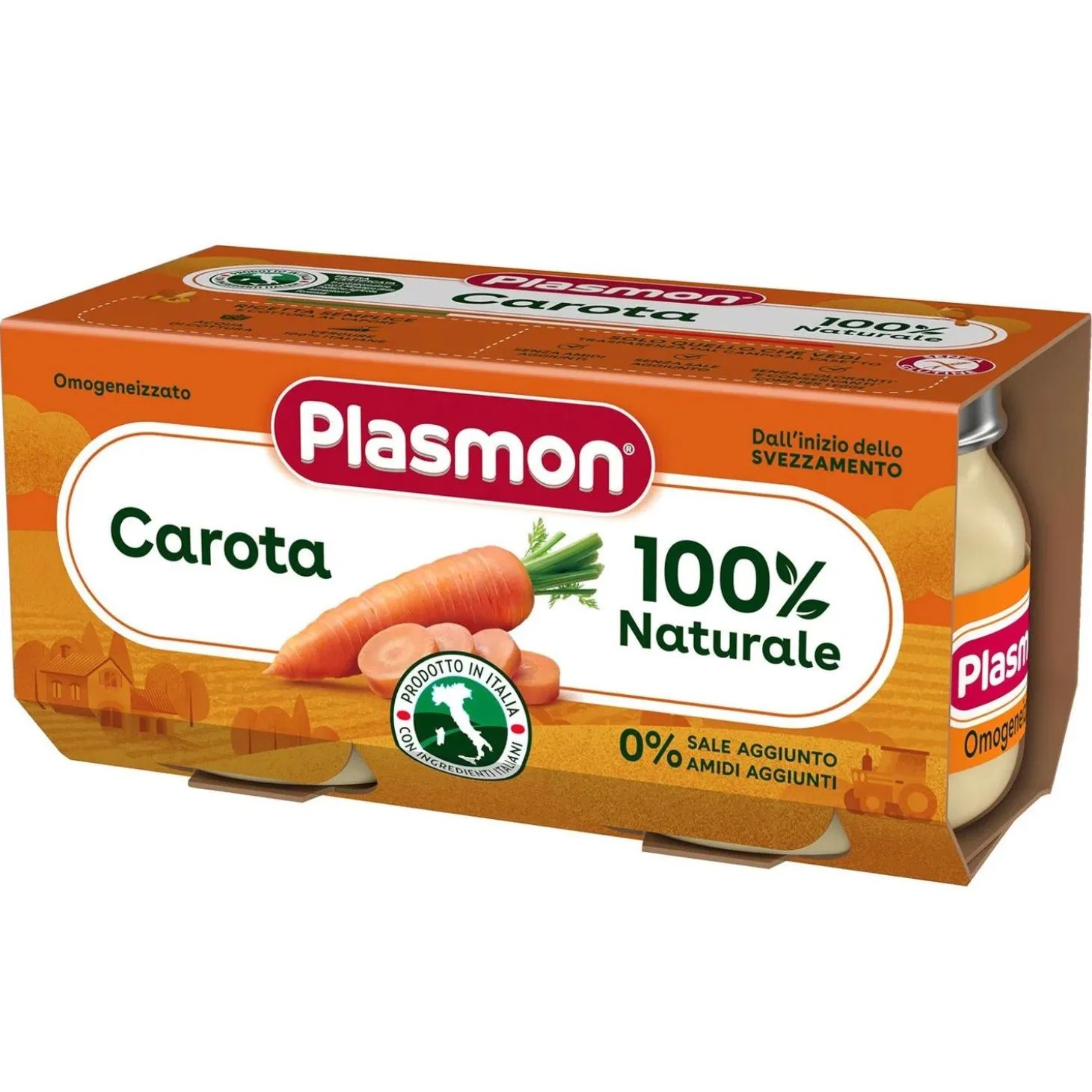 Omogeneizzato Carota: Confezione 2x80 gr