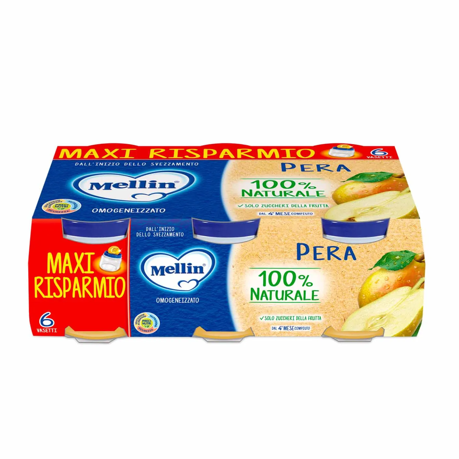Omogeneizzato Frutta Pera 6x100 gr