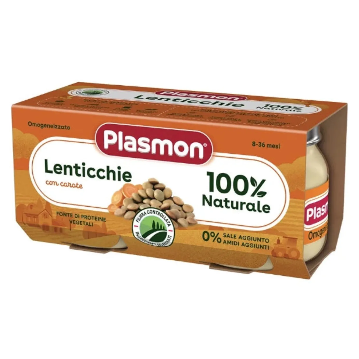 Omogeneizzato Lenticchie: Confezione 2x80 gr
