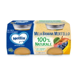Omogeneizzato Mela Mirtillo Banana: Confezione 2x100 gr