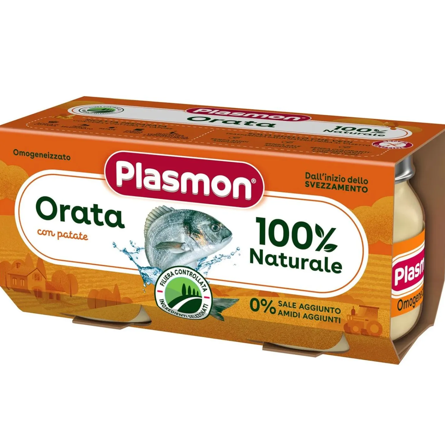 Omogeneizzato Orata: Confezione 2 x 80 gr