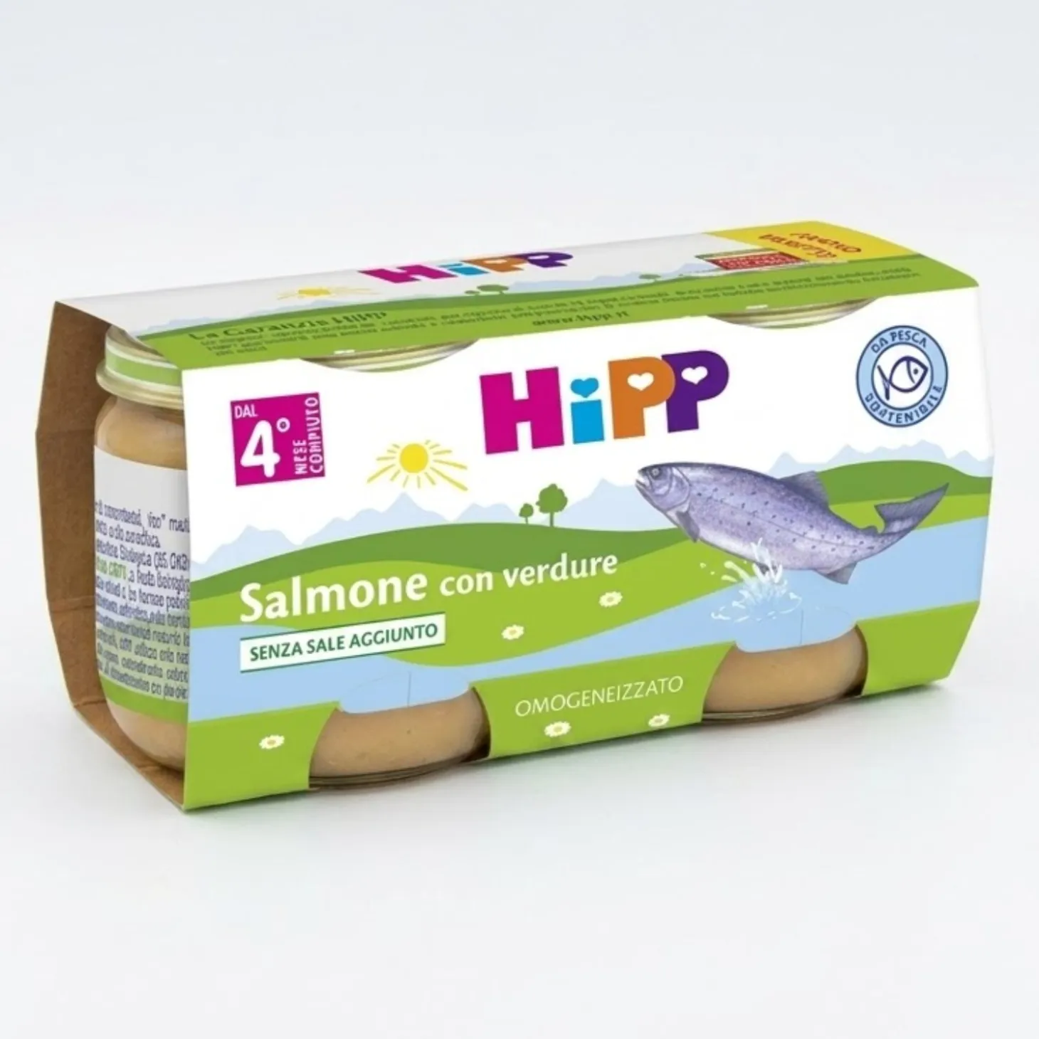 Omogeneizzato Pesce: Confezione 2x80 gr