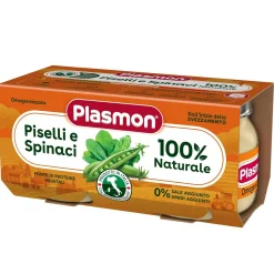 Omogeneizzato Piselli Spinaci: Confezione 2x80 gr